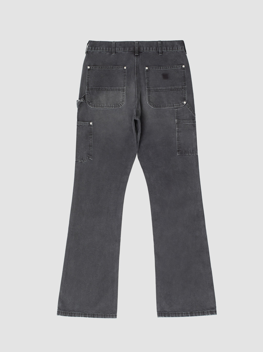 FLARED DOUBLE KNEE DUCK PANTS